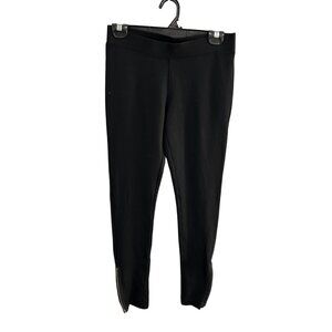 Express Pants Black Ankle Zip Stretch Slim Fit Leggings Size Small Modern Sleek